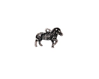 Zebra Zoo Wild Animal Safari Conservation Clip Charm for Bracelets Zebra Zoo Wild Animal Safari Conservation Clip Charm for Bracelets