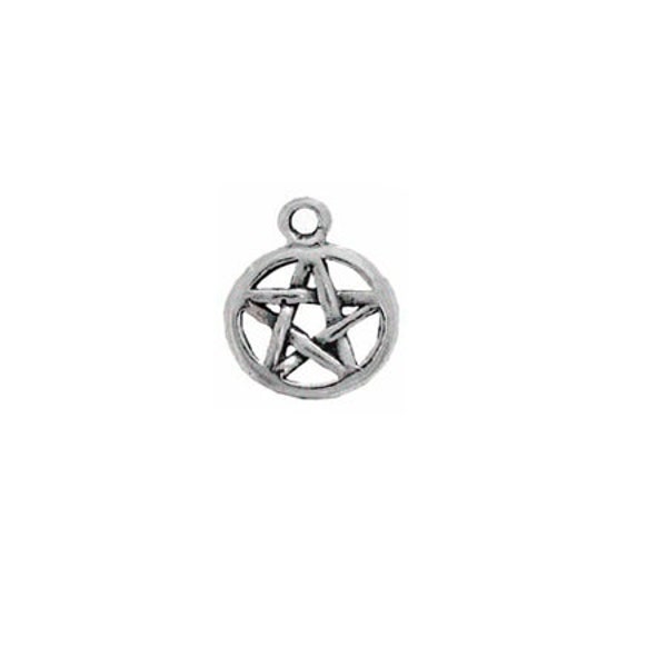 Pentacle Charm Sterling Silver | Wiccan Jewelry | Pentacle Jewelry