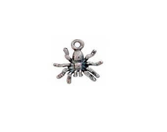 Spider Charm Sterling Silver | Halloween Jewelry | Insect Jewelry