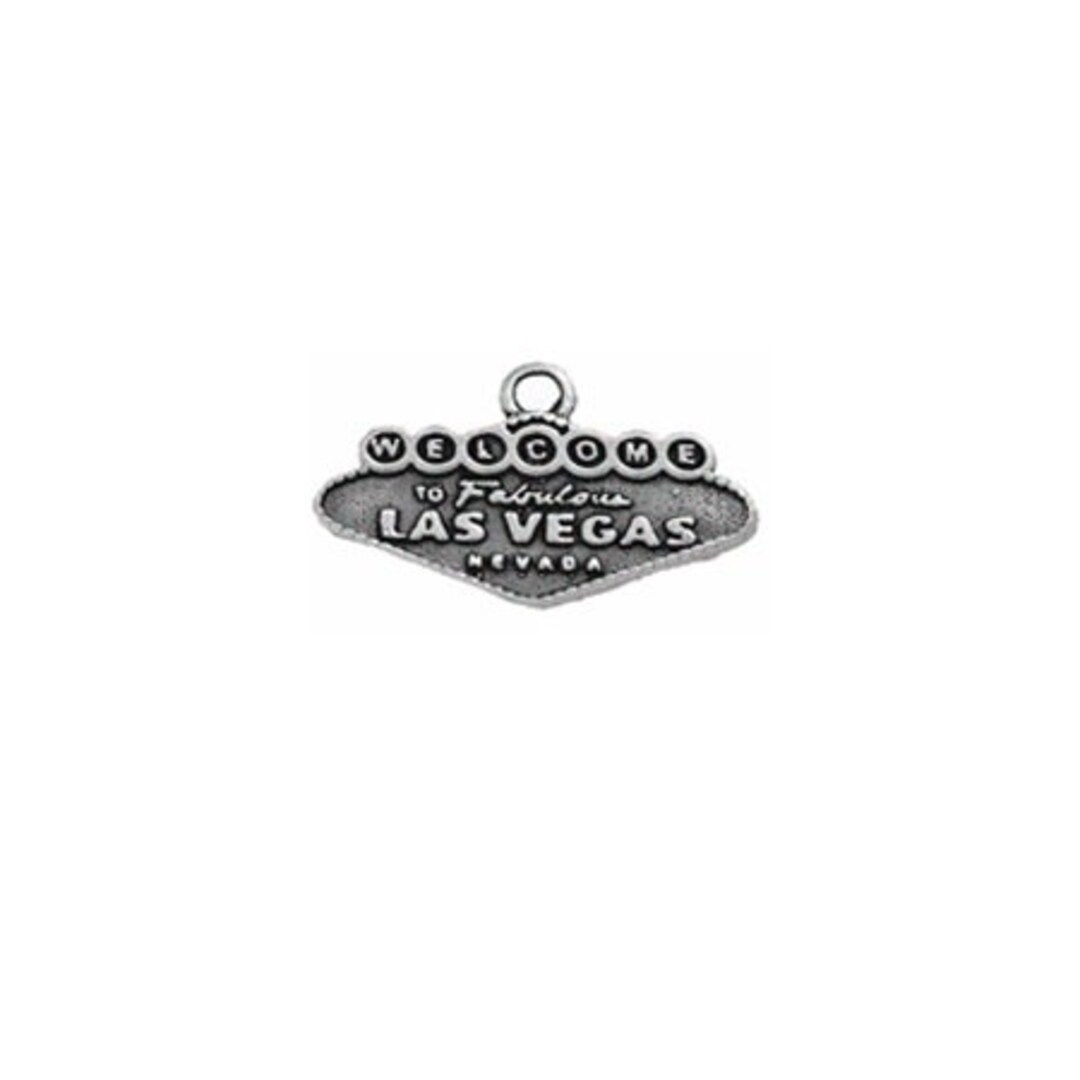 Las Vegas Sign Charm Sterling Silver Las Vegas Sign Charm Las Vegas