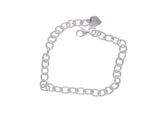 High Quality Stainless Steel Love Heart Charm Bracelets - ForeverGifts.com