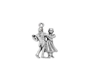 Dancing Couple Charm Sterling Silver | Couples Charm | Dancing Jewelry