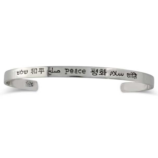 Cuff Bracelet, Peace In Many Languages, Far Fetched Jewelry, Vintage Jewelry, Word Jewelry