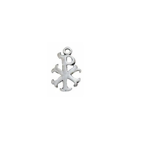 Chi-Rho Symbol Sterling Silver | Chi Rho Pendant | Chi Rho Charm | Religious Jewelry