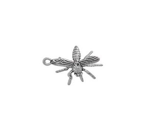 Mosquito Charm Sterling Silver, Mosquito Jewelry, Insect Jewelry
