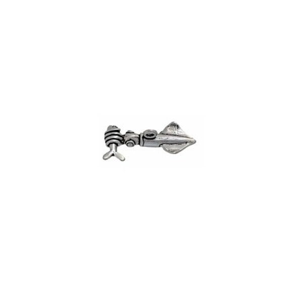 Squid Charm Sterling Silver, Silver Squid Jewelry, Sea and Sand Jewelry