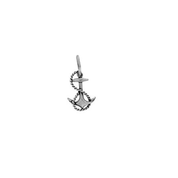 Anchor Charm Sterling Silver, Nautical Jewelry