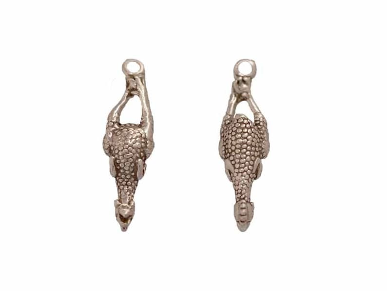 Rubber Chicken Charm for Joke or Children/'s Bracelet Designs