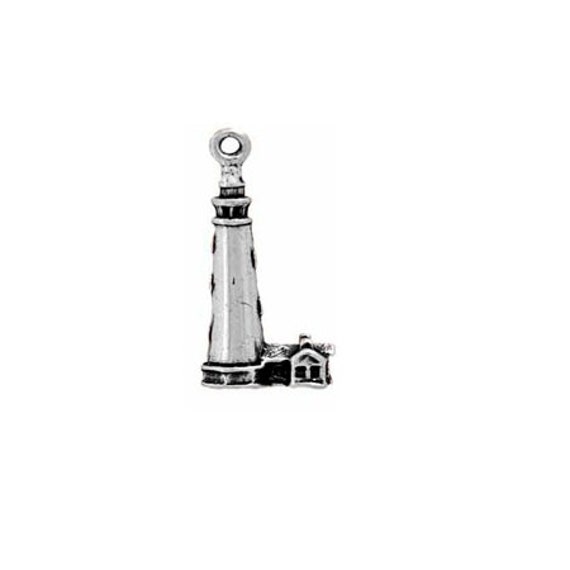 Lighthouse Charm Sterling Silver Currituck Lighthouse Charm Outer