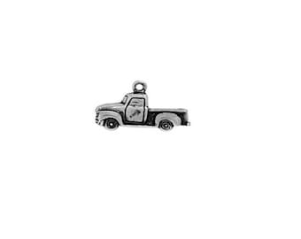 Truck Charm Sterling Silver, Pickup Truck Charm, Truck Jewelry