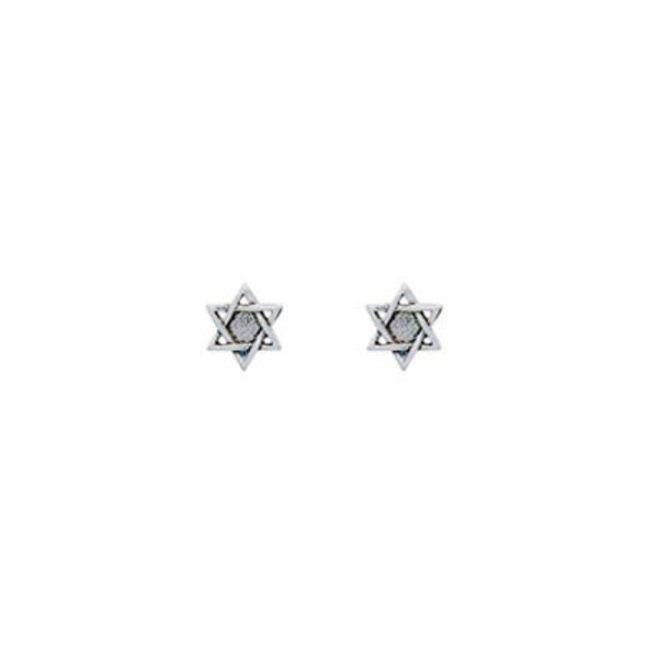 Star of David Stud Earrings Sterling Silver, Judaica Jewelry, Magen David Jewelry