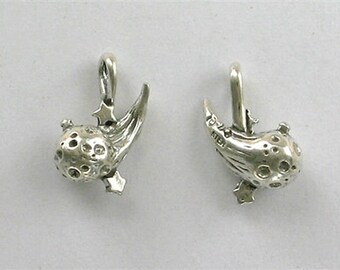 Sterling Silver 3-D Comet Charm