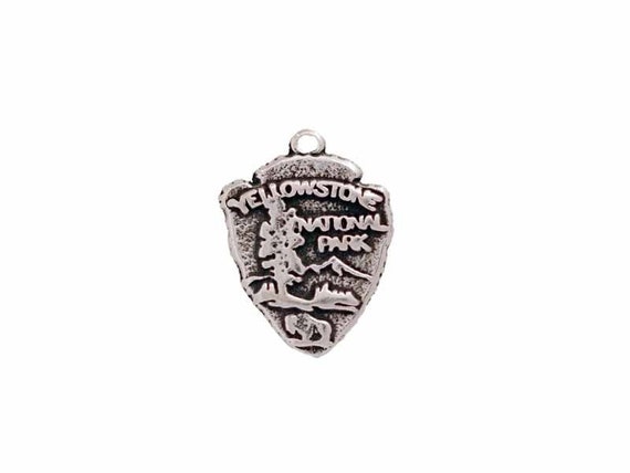 925 Sterling Silver Yellowstone National Park Arrowhead Charm Made in USA