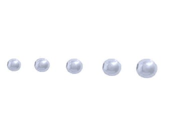 Perles en argent sterling, perle d’espacement ronde de 3 mm aspect sans couture, fournitures de bijoux, fournitures de perles