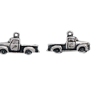 Truck Charm Sterling Silver, Pickup Truck Charm, Truck Jewelry image 6