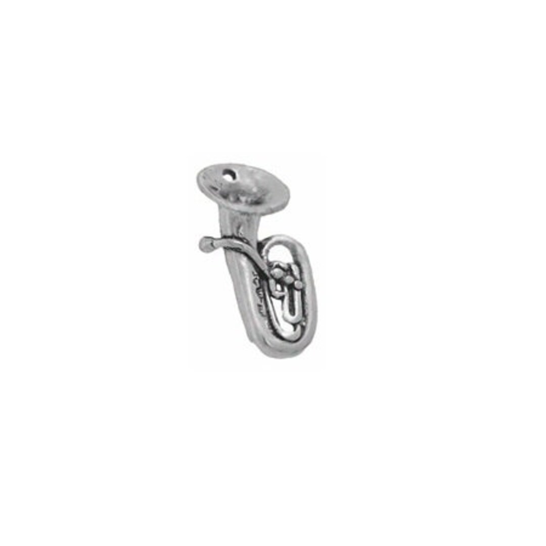 Tuba Charm Sterling Silver Sousaphone Charm Tube Jewelry Etsy