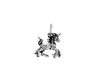 Unicorn Charm | Sterling Silver Unicorn Pendant | Unicorn Jewelry