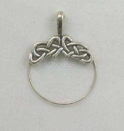 Charm Holder Charm Holder Pendant Sterling Silver Celtic Weave Charm …