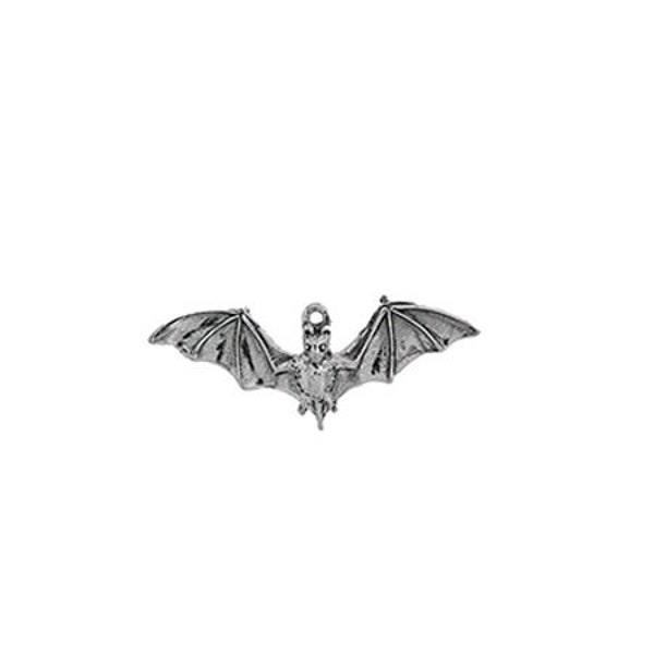 Bat Charm, Sterling Silver, Halloween Jewelry, Bat Jewelry