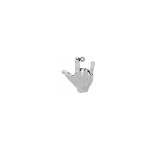 Buy I Love You Hand Charm, Sterling Silver Sign Language Charm