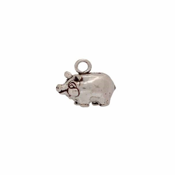 Piggy Bank Charm Sterling Silver, Piggy Bank Jewelry