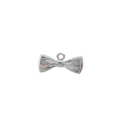 50 Pcs Jewelry Making Charms HQB02 Bow Tie Bowtie Antique Silver Fashion  Finding for Necklace Bracelet Pendant Crafting Earrings