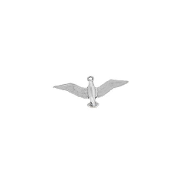 Seagull Charm Sterling Silver, Sea-Bird Jewelry, Seagull Jewelry