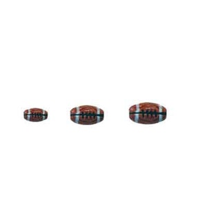 Ceramic Football Beads - High-Quality Beads from Peru for DIY Jewelry Making (10 or 20 Quantity Options)