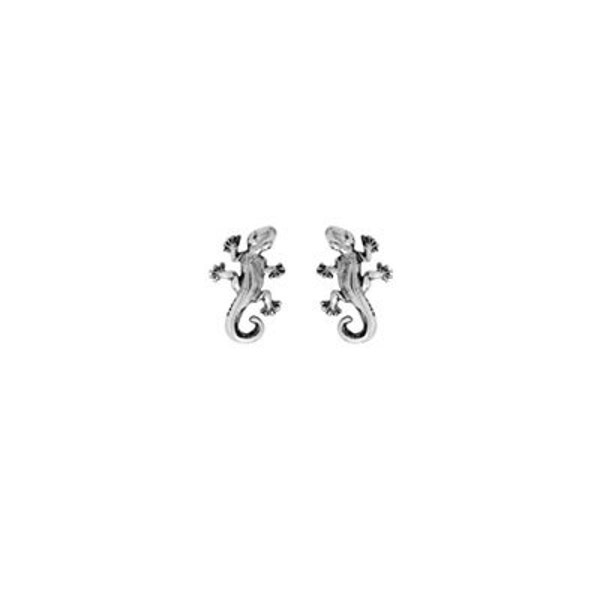 Gecko Earrings Sterling Silver | Lizard Earring| Gecko Stud Earrings | Gecko Jewelry
