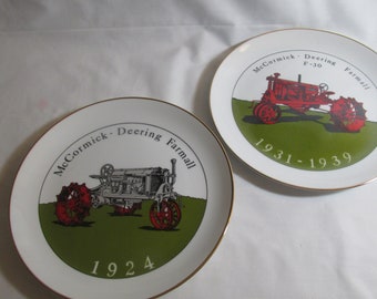 The Farmall Regular of 1925 & 1931 F-30  Collector's Plate, made in Iowa, Lot of 2 plates