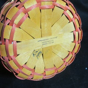 Longaberger Basket 1998 Rings and things bild 3
