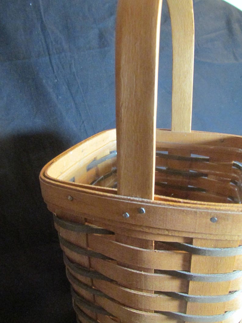 Longaberger Heartland Large Peg Basket With Protector 1992 Etsy