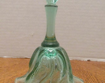 Fenton Misty Sea Green swirl paisley Bell