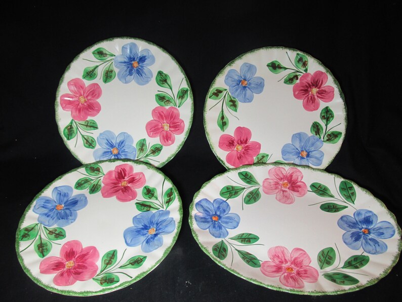 Blue Ridge Norma 9 luncheon plates /& 11.5 platter Southern Potteries Inc.