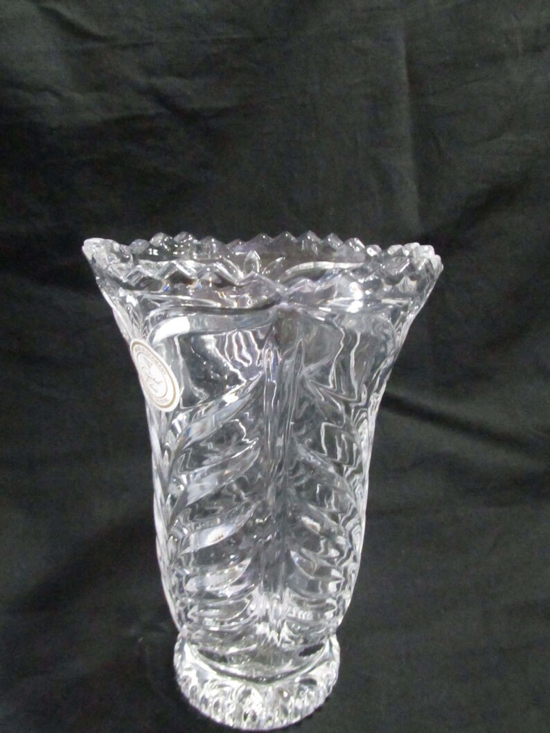 Crystal Clear Vase made in Germany 24 lead crystal Etsy