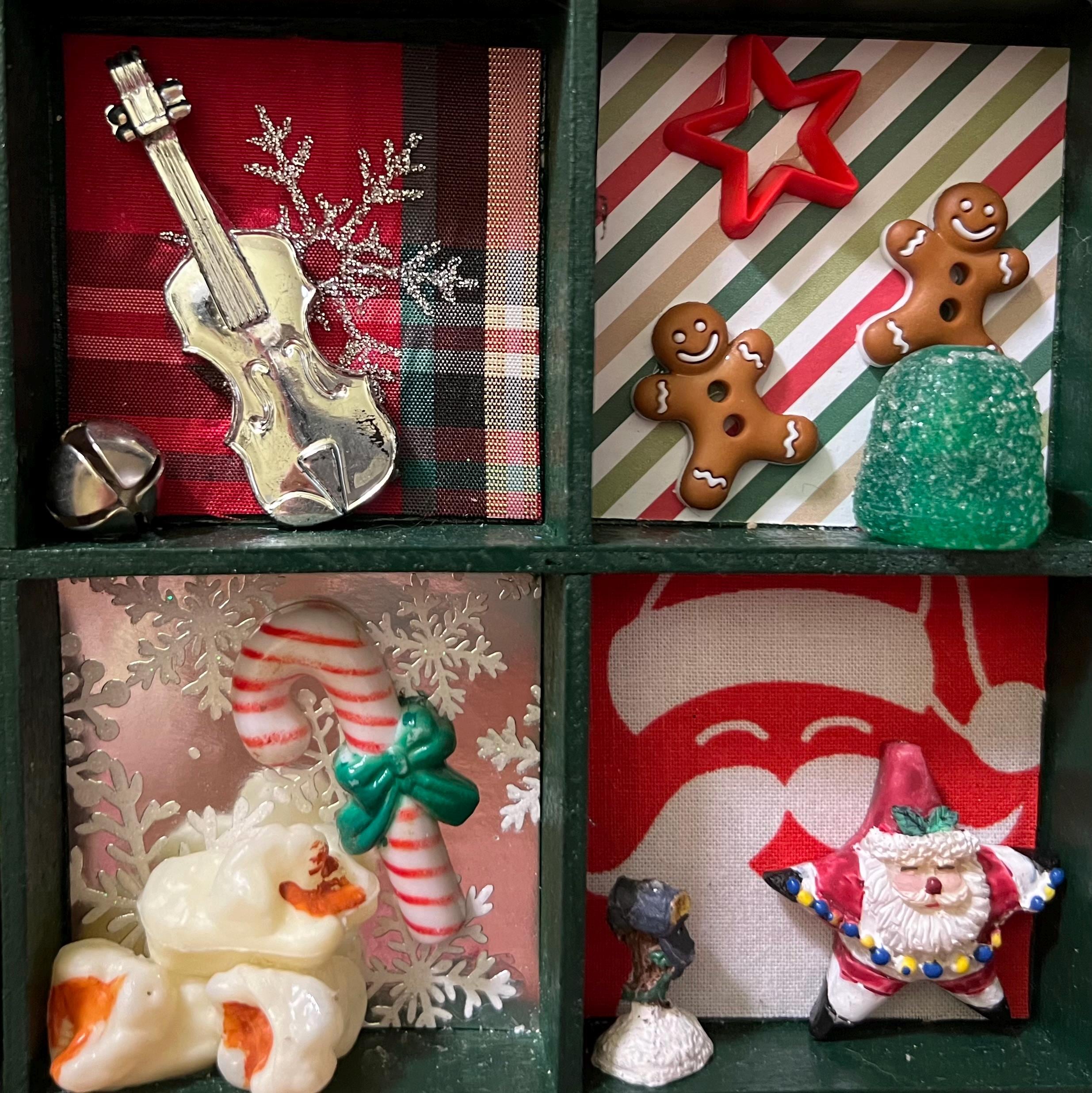 Advent Shadow Advent Calendar/advent Shadow Box/holiday Assemblage - Etsy