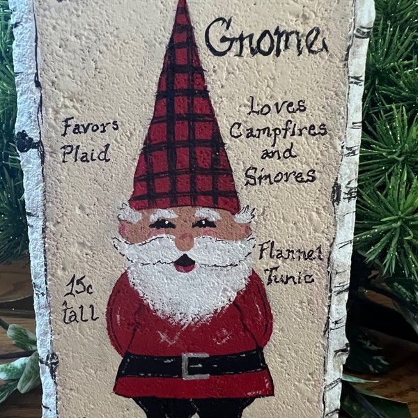 Northwoods Gnome/Book Brick/Camping Themed