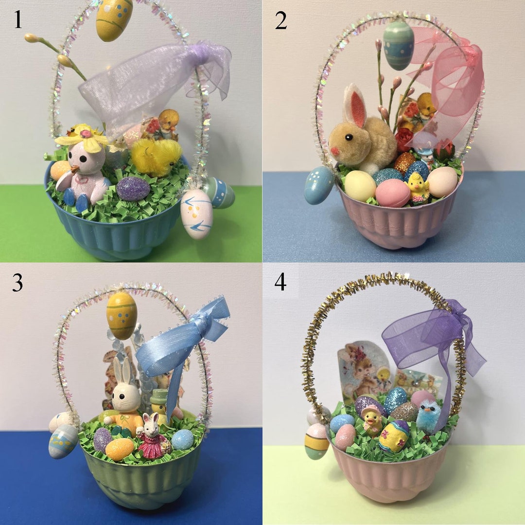 Small Easter Baskets/lot of 2/vintage Tart Tins/miniature Etsy