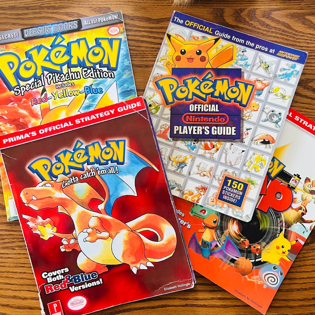Pokemon Red Strategy Guide.pdf Vintage Pokemon Strategy Guide Books, Lot of 4 (1998) - Etsy