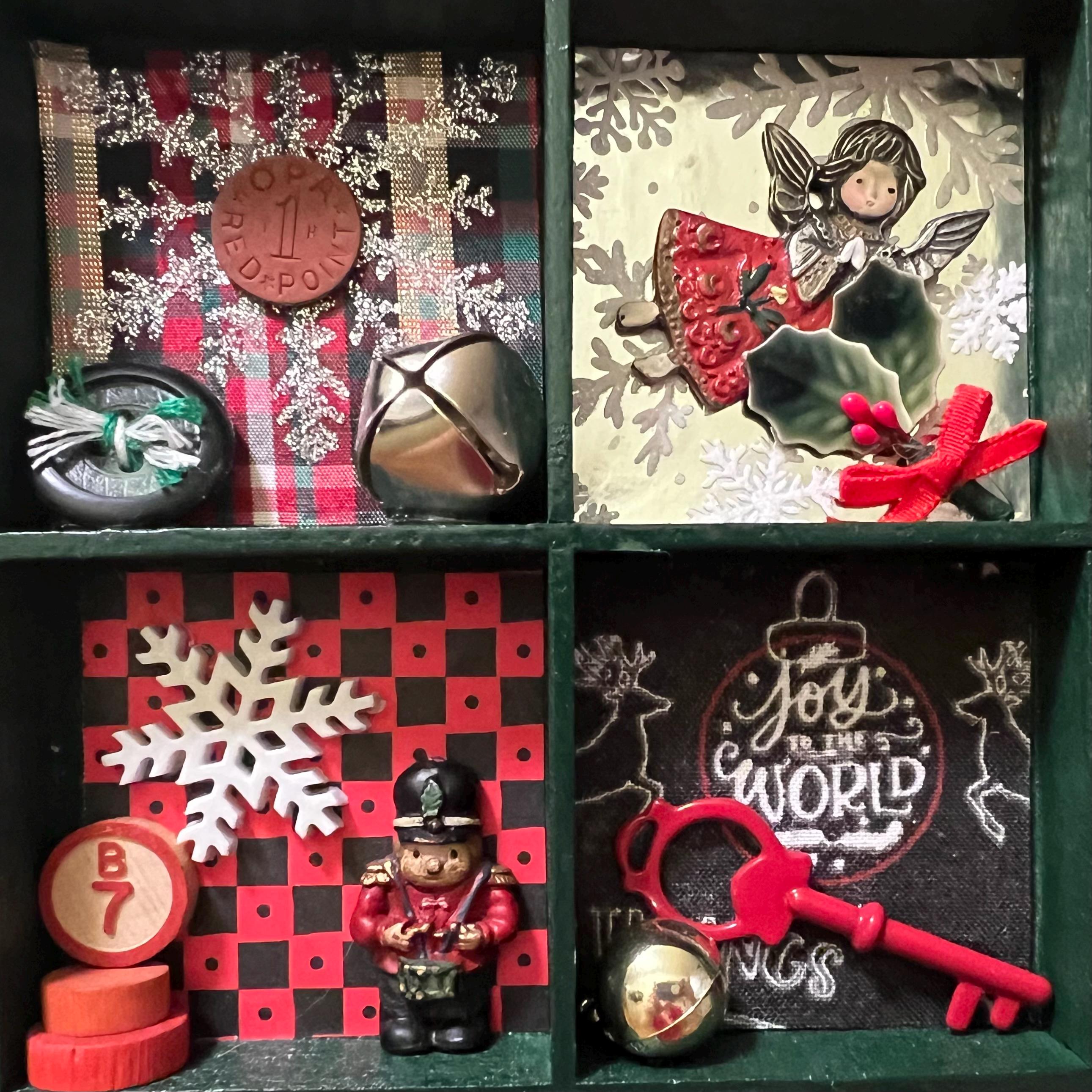 Advent Shadow Advent Calendar/advent Shadow Box/holiday Assemblage - Etsy