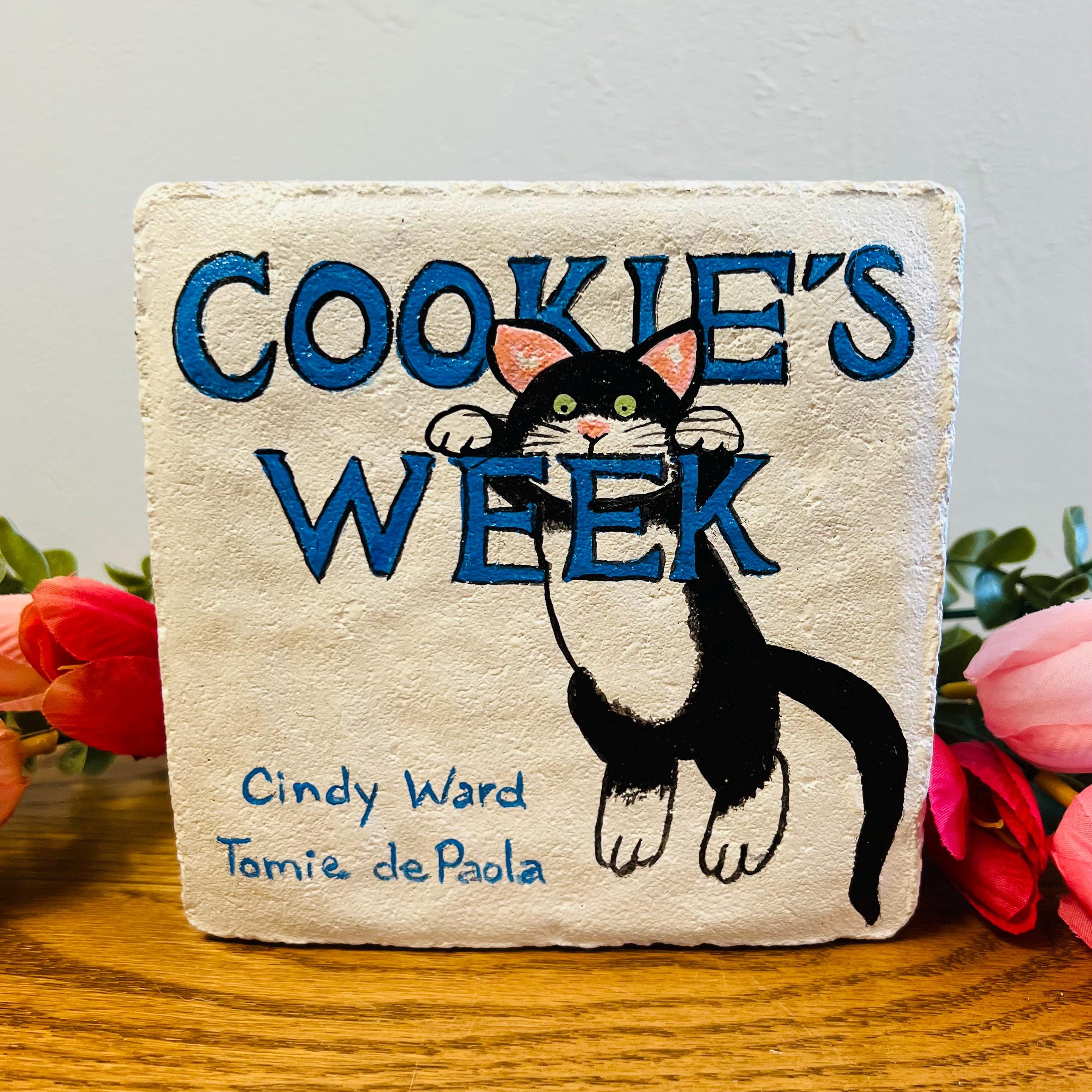 Cookie's Week/book Brick/hand-painted Garden Art - Etsy