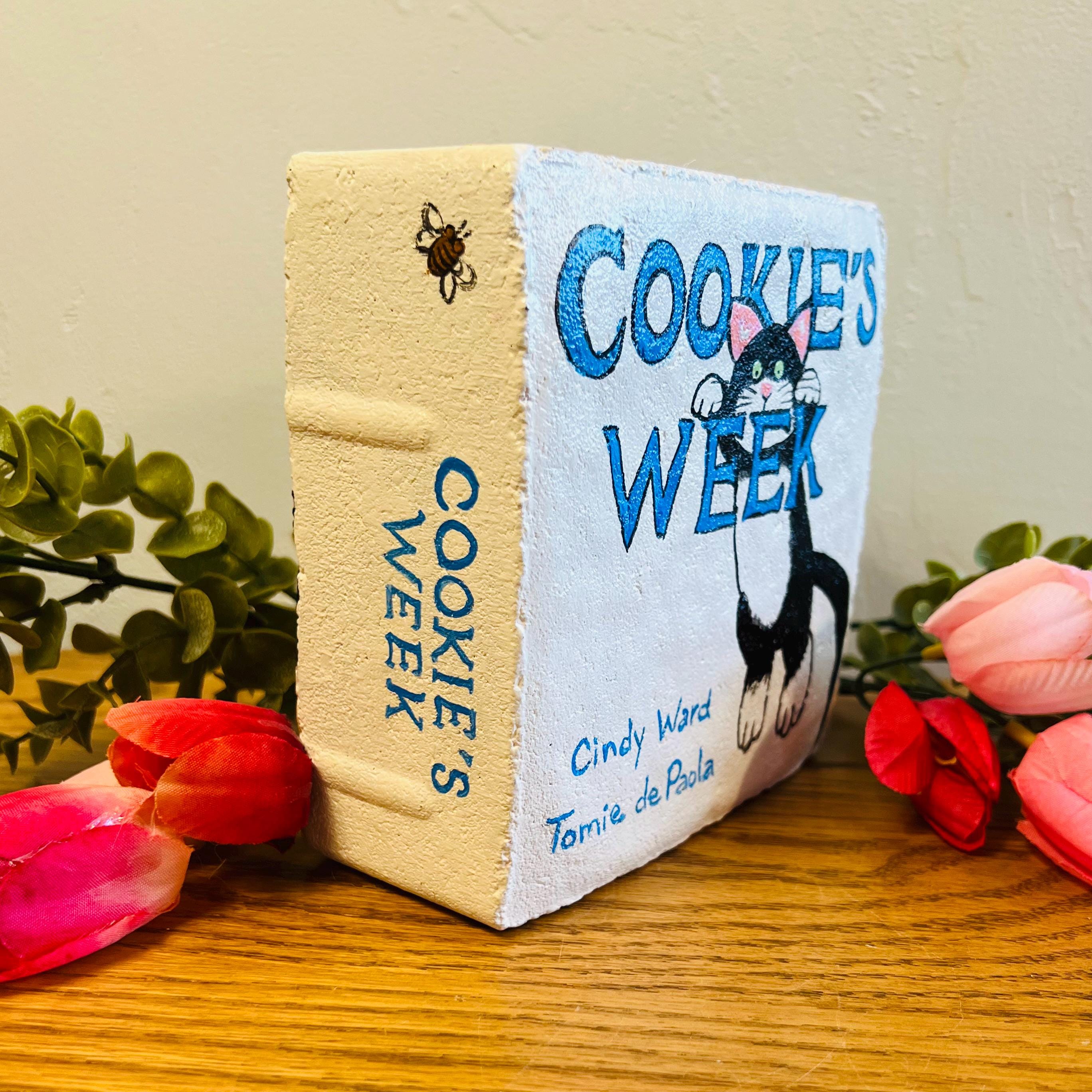 Cookie's Week/book Brick/hand-painted Garden Art - Etsy