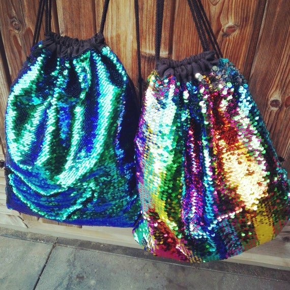 sequin gym bag