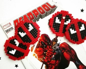 DEADPOOL Magnet Perlerbeads Marvel Pixelart 8-Bit