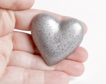 Pewter Heart Knob, Love Romantic Shabby Style