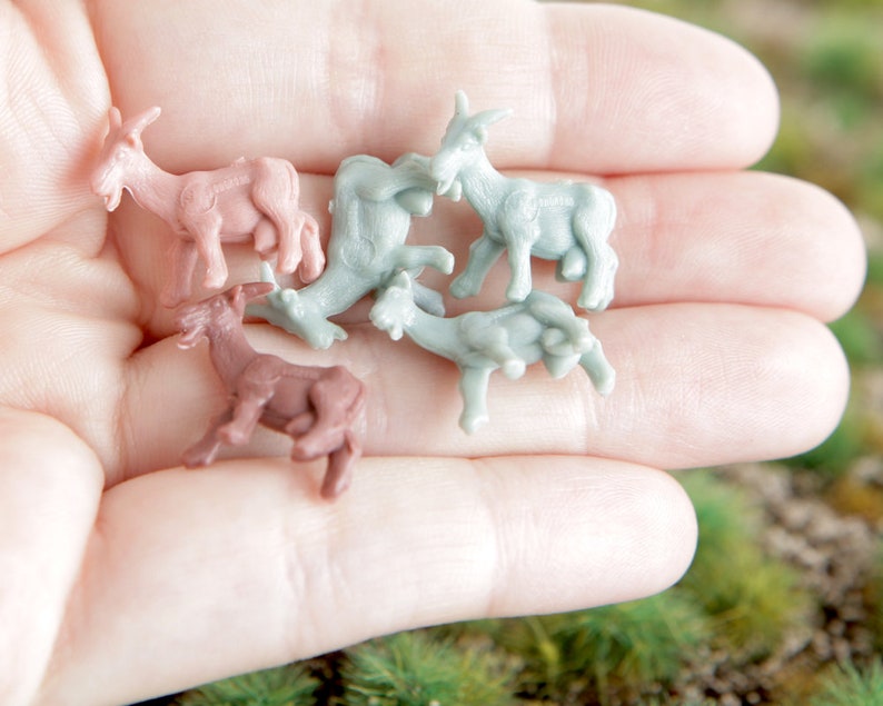 Vintage Lot of Tiny Goat Figurines Miniature Goats for Etsy
