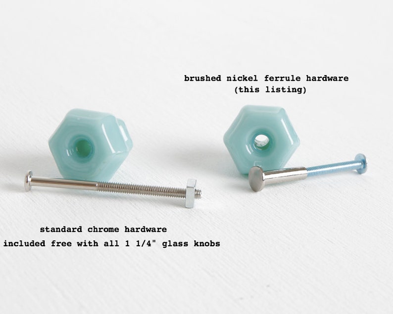 Chrome Ferrule Hardware Mounting Kit For My 1 1/4 Glass Etsy