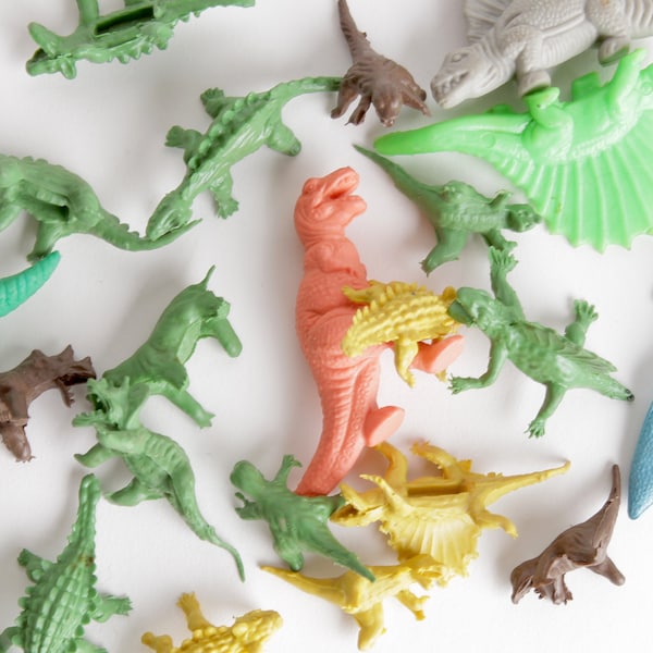 Vintage Diener Rubber Novelty Dinosaur Figurines
