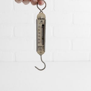 Vintage Hanson Hanging Scale Viking Jr Model 890 Plastic 25 Lb