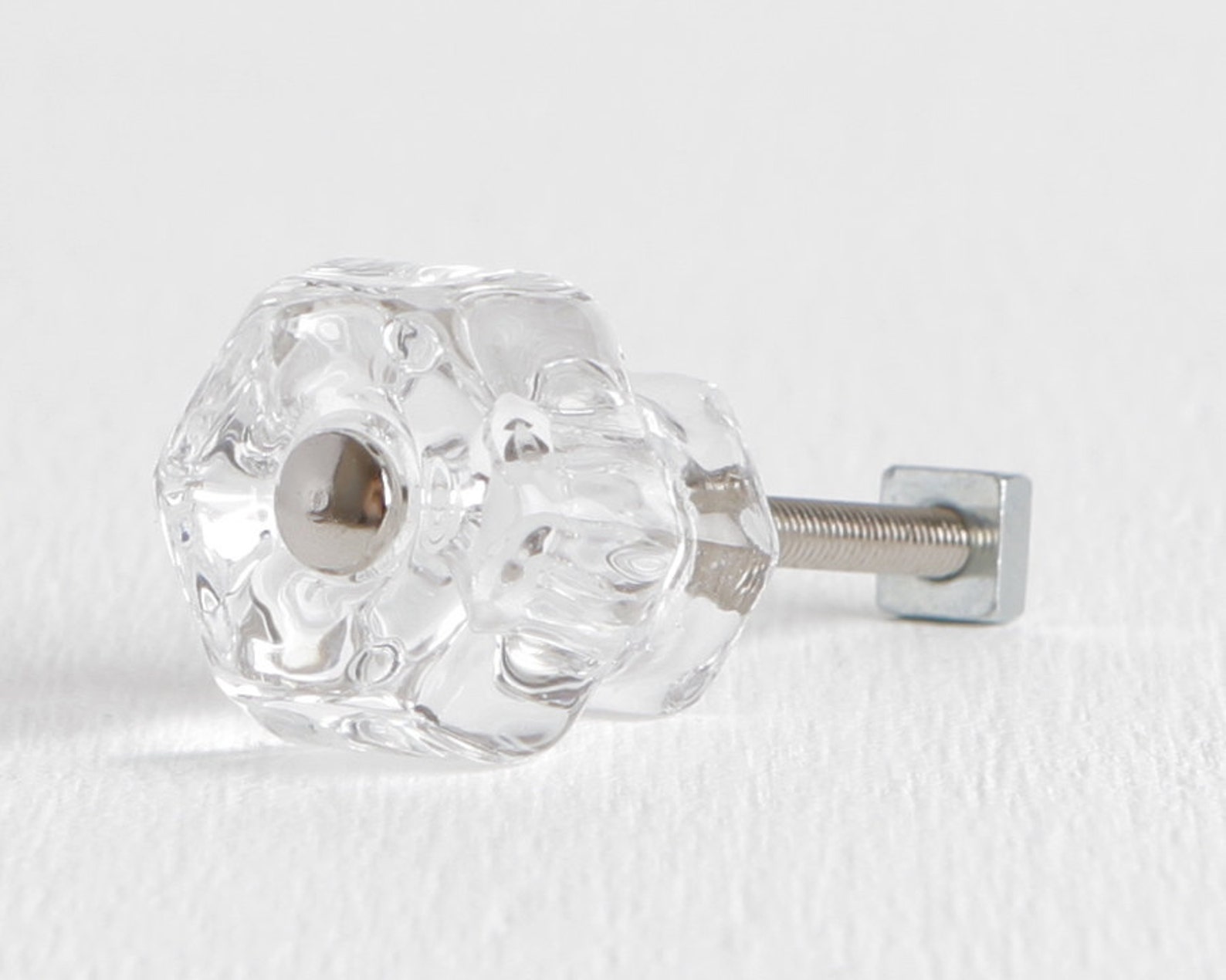 Clear Glass Knobs or Drawer Knobs Dresser Knobs Etsy